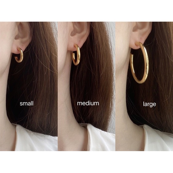 The Ultimate Gold Plated Classic Hoops Earrings - Picture 1 of 12